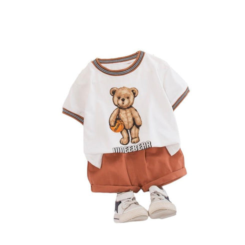 Boys summer cartoon short sleeve two-piece set
